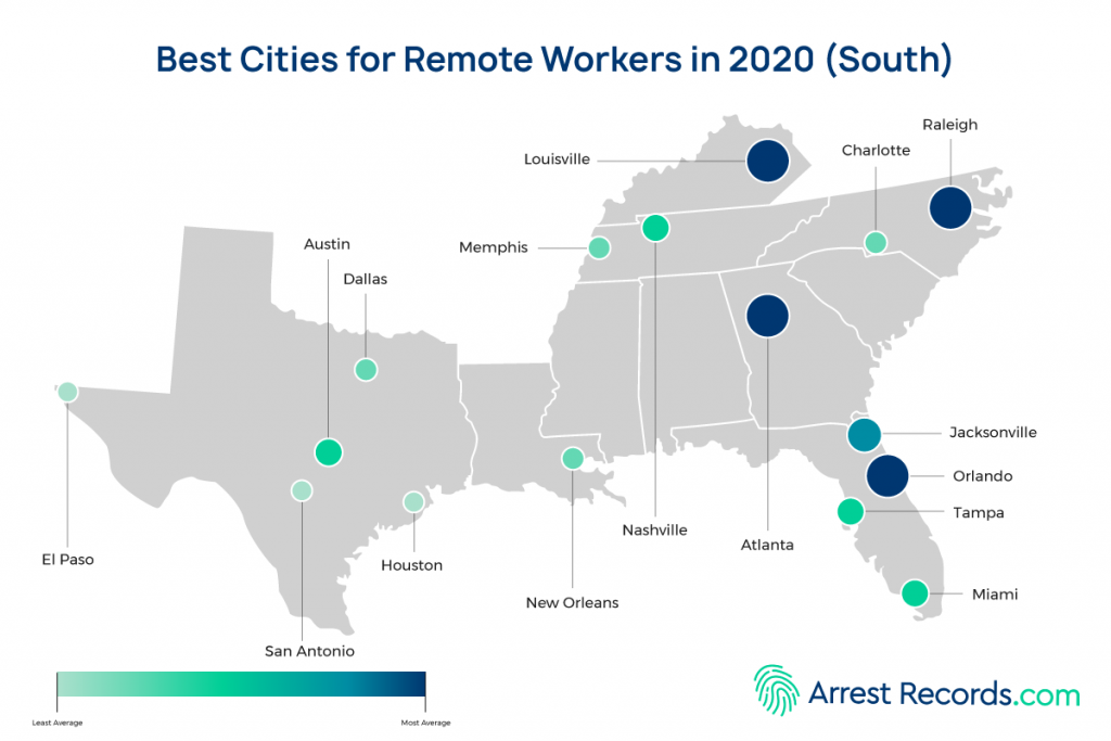Best U.S. Cities for Remote Workers - 2022 - High Speed Internet